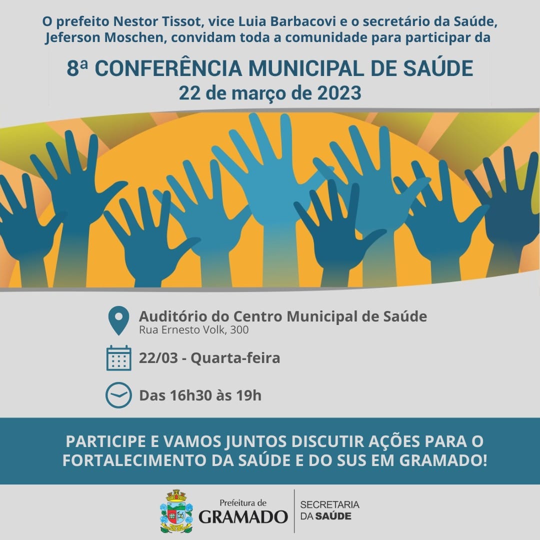 Conferência Municipal da Saúde acontece nesta quarta-feira