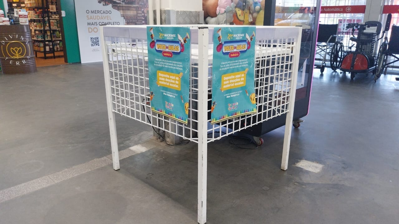 Rissul e Macromix Atacado lançam campanha de arrecadação de materiais escolares