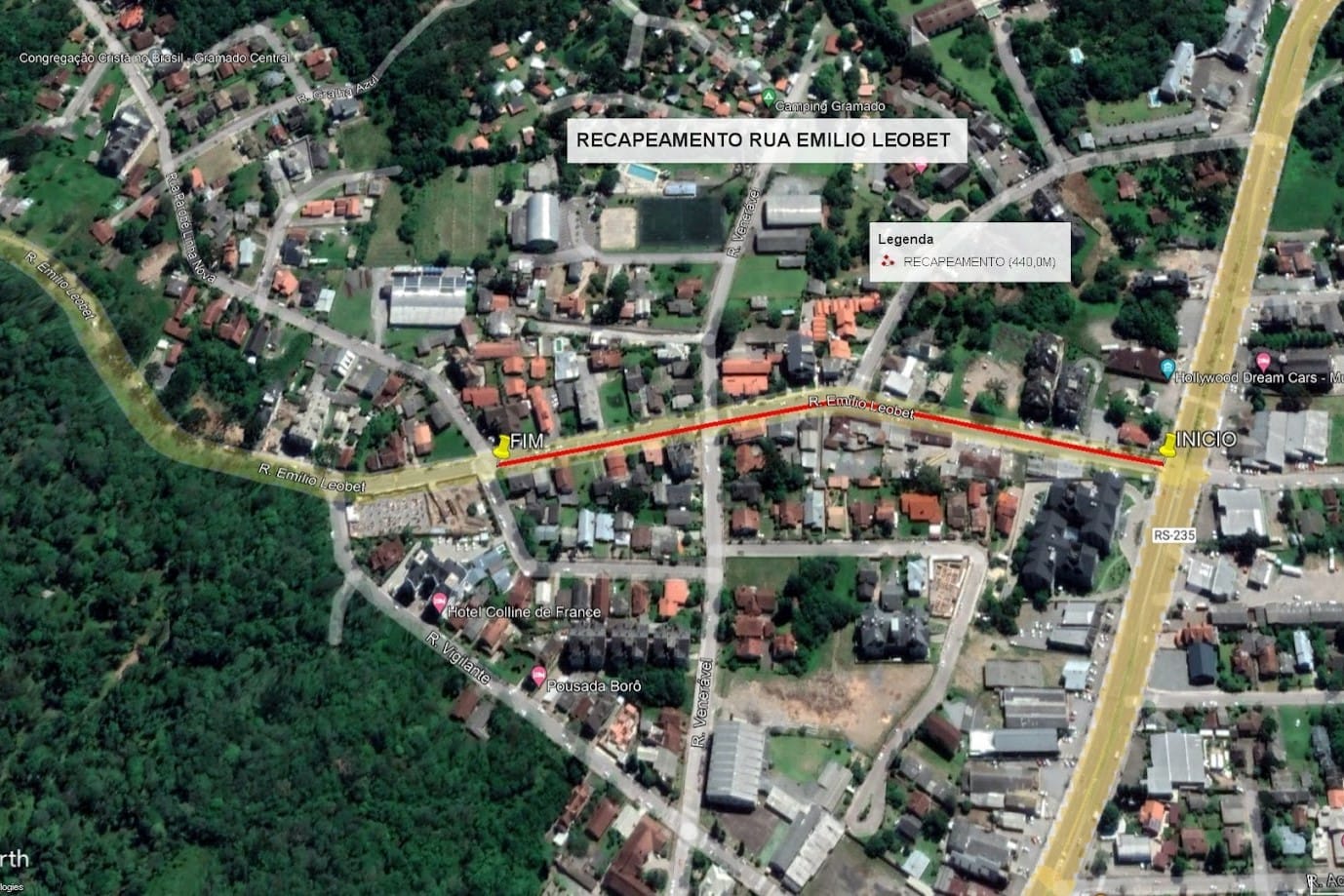 Recapeamento na Rua Emílio Leobet é transferido para a próxima semana