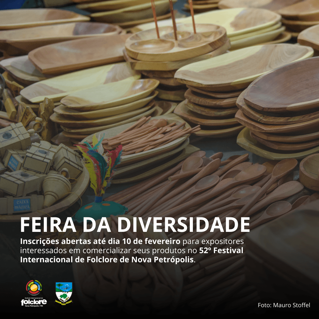 52º Festival Internacional de Folclore de Nova Petrópolis abre inscrições para a Feira da Diversidade