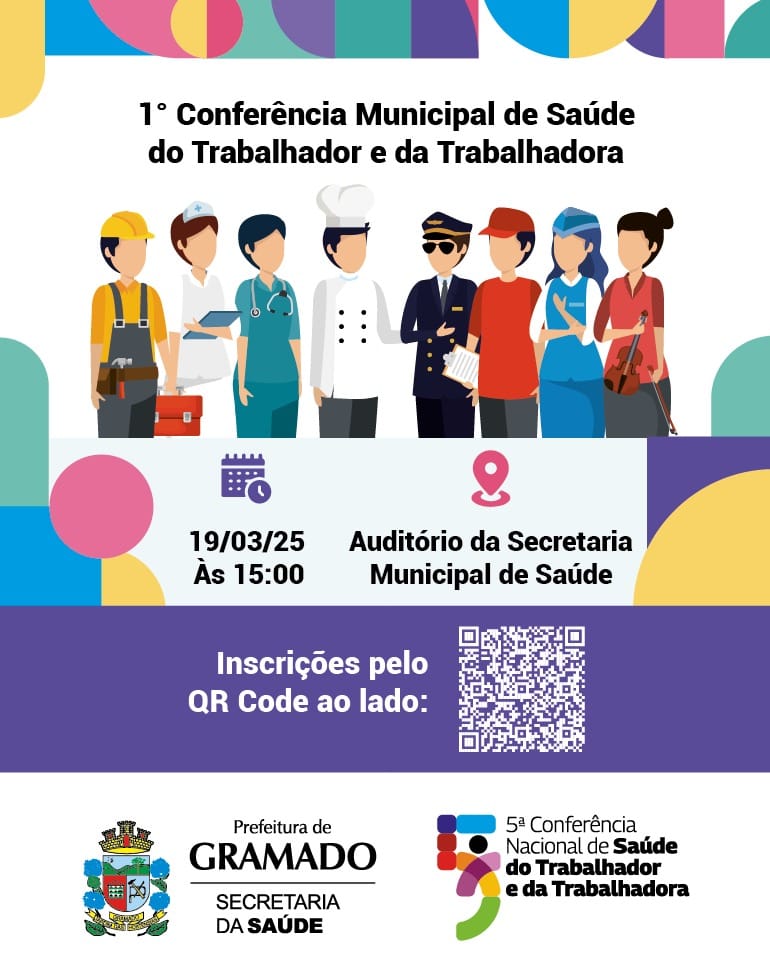 Em Gramado a1ª Conferência Municipal de Saúde do Trabalhador e da Trabalhadora acontece na próxima quarta-feira