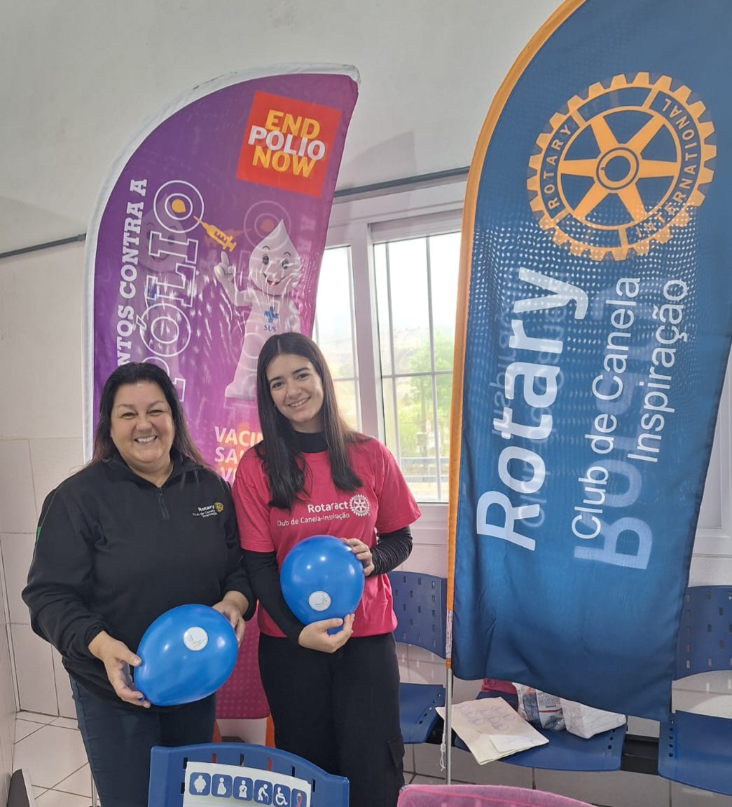 Rotary Clube de Canela Inspiração reforça compromisso com a erradicação da poliomielite
