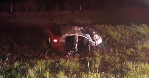 Três pessoas morrem em acidente envolvendo carro e moto na RS-020 em São Francisco de Paula