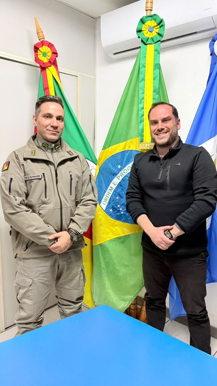 Presidente da Câmara recebe Comandante do 41º BPM em visita institucional