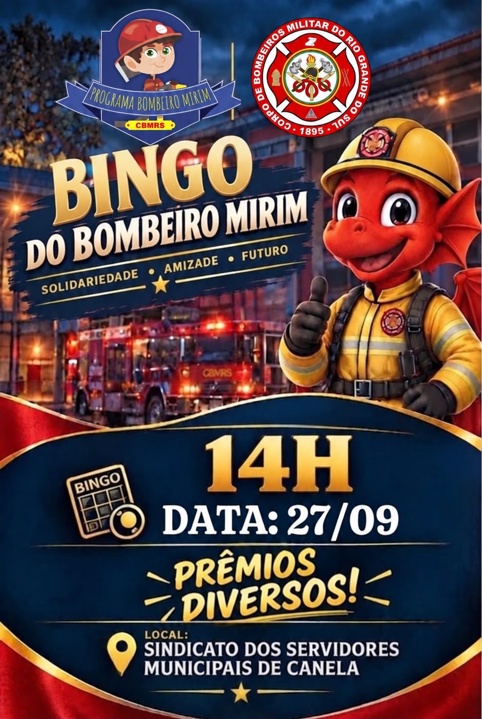Bingo beneficente une solidariedade e integração entre gerações em Canela